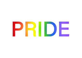 LGBT Pride Month. Pride Rainbow Background and Banner Template. Gay, Lesbian, Bisexual and Transgender Community. Vector Illustration. 