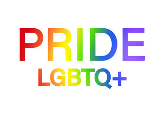 LGBT Pride Month. Pride Rainbow Background and Banner Template. Gay, Lesbian, Bisexual and Transgender Community. Vector Illustration. 