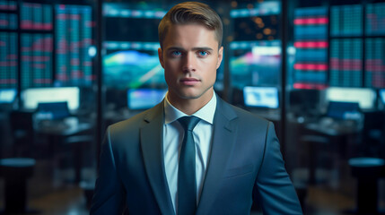 Fototapeta premium Portrait of a young businessman