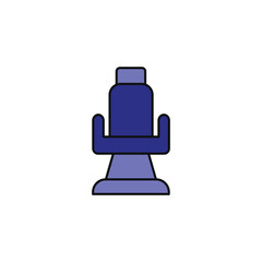 barber seat vector type icon