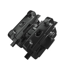 Metal abstract shape, 3d render © neurostructure