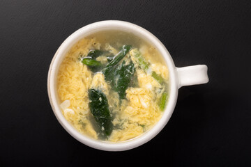ほうれん草の卵スープ
