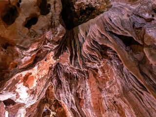 Cueva de Las Güixas, Villanúa, Pyrenees, Huesca, Aragon, Spain. Cave that can be visited in...