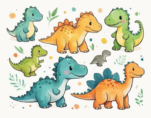 Cartoon Cute dinosaurs cartoon