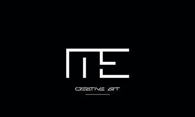 EM, ME, E, M abstract leters logo monogram