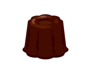 シンプルな一つのカヌレ