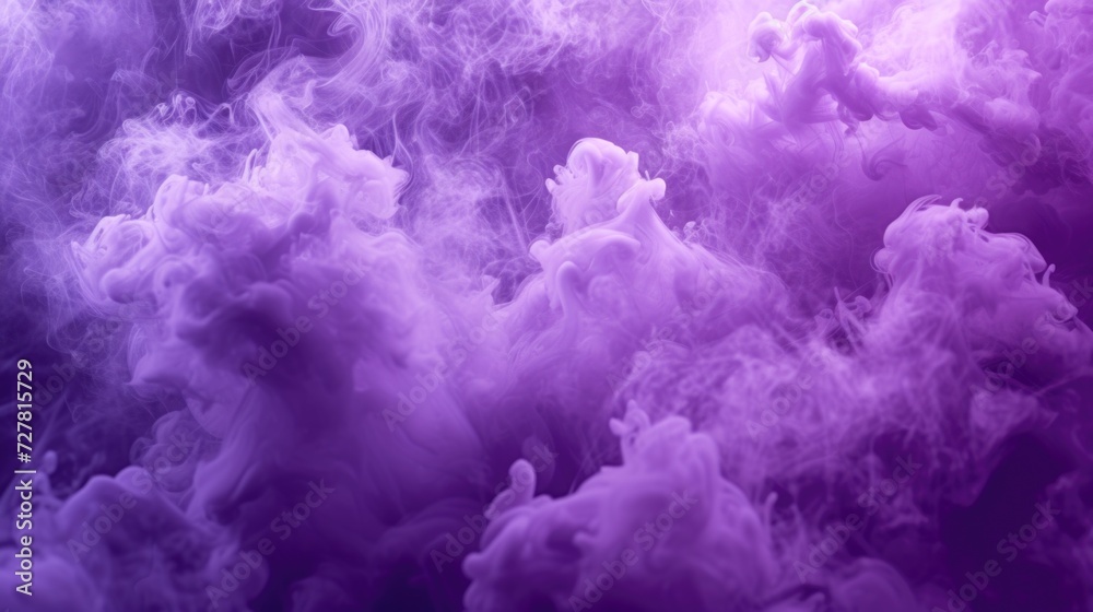 Poster A close-up view of a smoke cloud. This image captures the intricate details and patterns within the smoke, creating a visually captivating scene.
