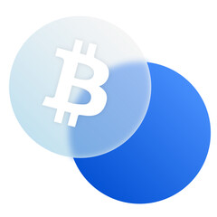 Bitcoin Money Glassmorphism UI Icon Sign and Symbol Design Illustrator Png Svg	