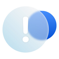 Mandatory Sign Glassmorphism UI Icon Sign and Symbol Design Illustrator Png Svg	