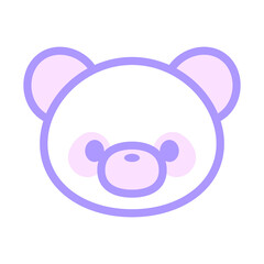 Fototapeta premium シンプルなクマちゃんズ パンダ⭐︎PNG