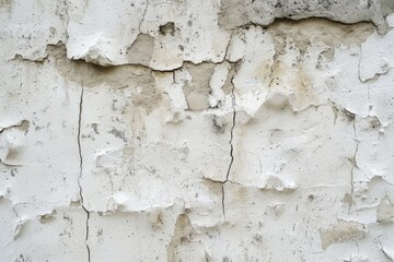 A picture of a white wall with peeling paint. Can be used for backgrounds or texture designs