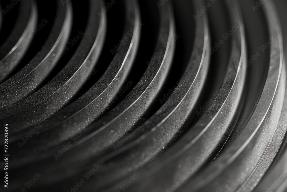 Aufkleber a black and white photo of a circular object. suitable for various creative projects