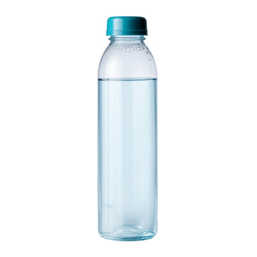 P\lastic bottle of water isolated on a white background. AI Generative