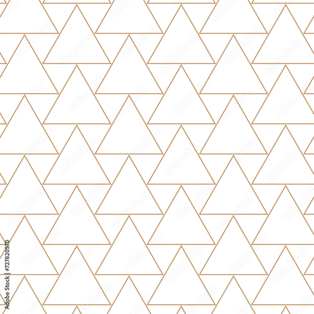 Aufkleber abstract seamless repeatable brown triangle line pattern art.