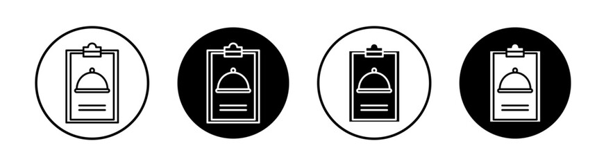 Restaurant flat line icon set. Restaurant Thin line illustration vector
