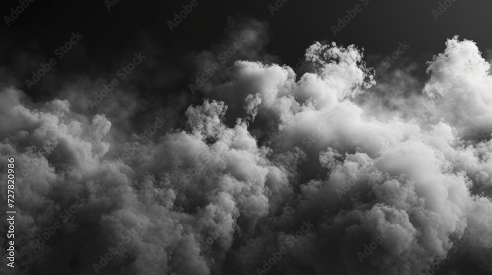 Poster a black and white photo of clouds. suitable for various uses