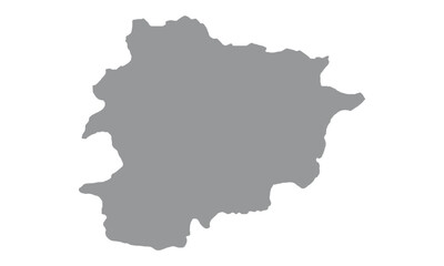 Andorra Map Country - obrazy, fototapety, plakaty