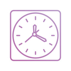 clock box icon with white background vector stock illustration