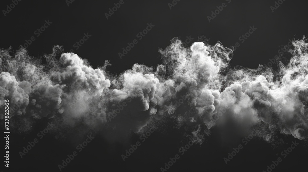 Aufkleber black and white photo of smoke billowing out of a chimney. suitable for various applications
