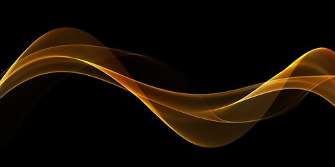 Black luxury corporate background with golden lines. Seamless looping motion design