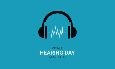 world hearing day, World hearing day,  creative concept design for banner, poster, vector illustration.