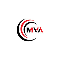 MVA logo. MVA set , M V A design. White MVA letter. MVA, M V A letter logo design. Initial letter MVA letter logo set, linked circle uppercase monogram logo. M V A letter logo vector design.	
