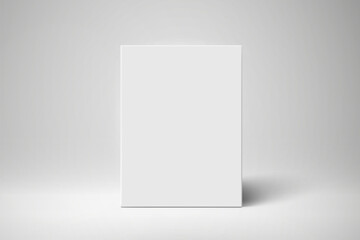 Blank white page mockup with soft shadow - vector