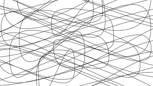 Doodles on a blank white sheet of paper