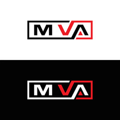 MVA logo. MVA set , M V A design. White MVA letter. MVA, M V A letter logo design. Initial letter MVA letter logo set, linked circle uppercase monogram logo. M V A letter logo vector design.	
