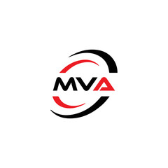MVA logo. MVA set , M V A design. White MVA letter. MVA, M V A letter logo design. Initial letter MVA letter logo set, linked circle uppercase monogram logo. M V A letter logo vector design.	
