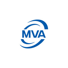 MVA logo. MVA set , M V A design. White MVA letter. MVA, M V A letter logo design. Initial letter MVA letter logo set, linked circle uppercase monogram logo. M V A letter logo vector design.	

