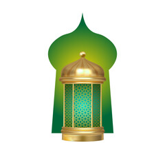 Ramadan islamic lantern (fanous), islamic window and moon transparent png or isolated on white background. Arabic decoration lamp png or Arabic decoration lamp border or poster design element.	
