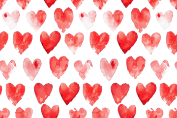 Pastel Seamless Hearts for Valentine's