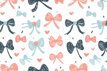 Seamless Pastel Valentine Hearts Pattern
