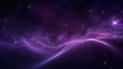 a purple background with stars and swirls