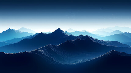 Fototapeta premium Stunning mountains, panoramic peaks PPT background