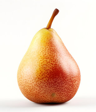 Juicy and tasty pears on a white background.