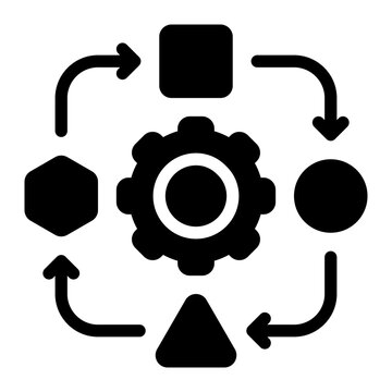adaptation glyph icon