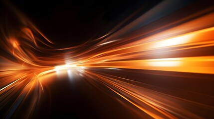 a blurry image of orange and black lines