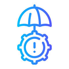 risk management gradient icon
