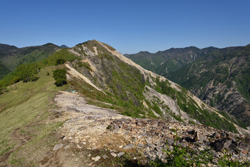 Fototapeta na wymiar Climbing Mt. Nakakura, Tochigi, Japan