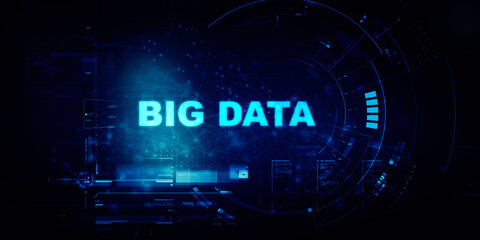 

2d rendering illustration abstract Big data 