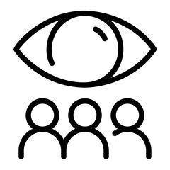 vision line icon