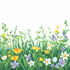 Obraz na płótnie Canvas Wildflowers in a meadow