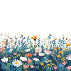 Wildflowers in a meadow