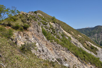 Fototapeta na wymiar Climbing Mt. Nakakura, Tochigi, Japan 