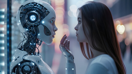 Conversations Engageantes : Interaction Humaine avec l'IA Robotique, Exploration des Technologies Futuristes et des Concepts d'Apprentissage Automatique, IA Générative