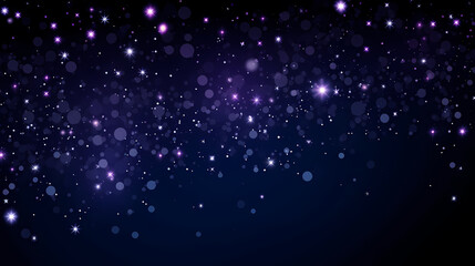 Mysterious star themed gradient background with countless twinkling stars