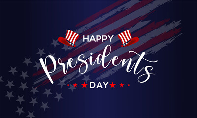 Happy President's Day Background Design. Banner, Poster, Greeting Card. Vector Illustration