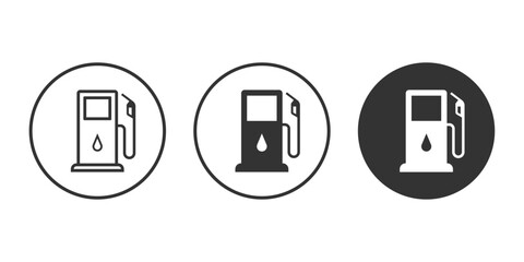 Fuel pump icon. Gas station icon vector. Gasoline station symbol. Vector illustration.